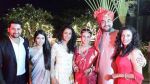 Aftab, Nin, Parveen , Raageshwari and Kabir Bedi at Raageshwari Loomba and Sudhanshu Swaroop Wedding in Four Seasons on 27th Jan 2014.
